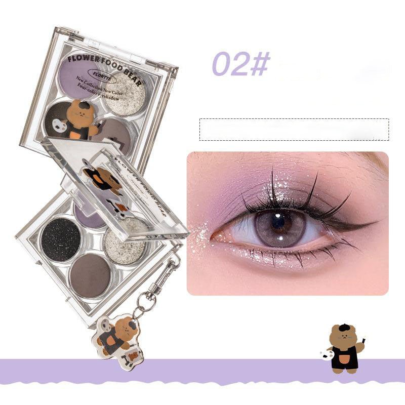 FLORTTE Four - color Eye Shadow - GOGOTALES眼影