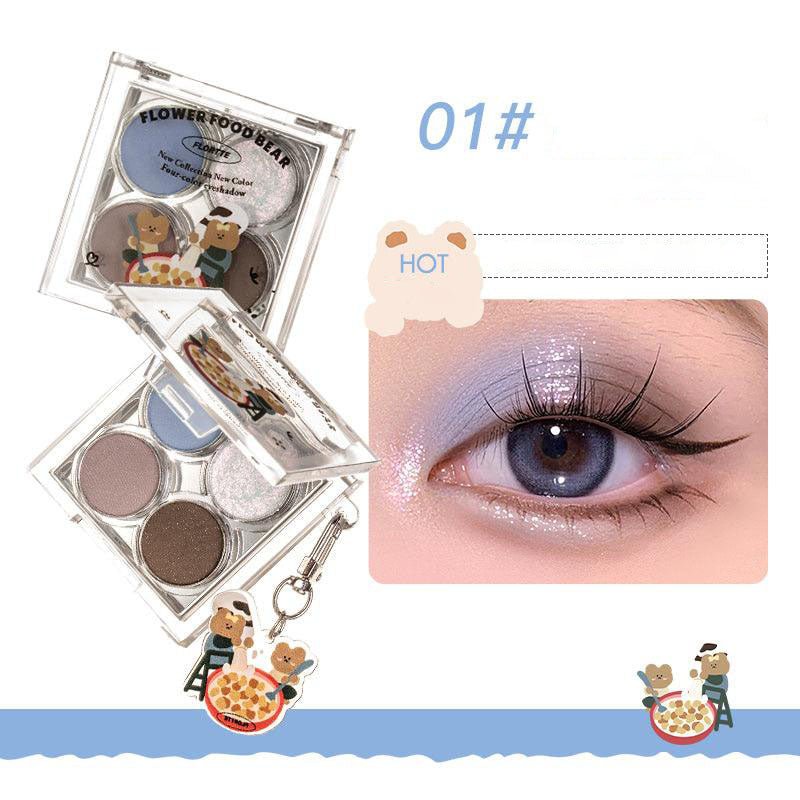 FLORTTE Four - color Eye Shadow - GOGOTALES眼影