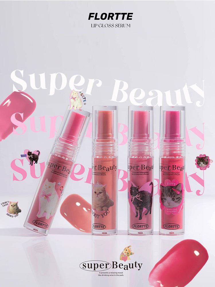 FLORTTE I Am Super Beauty Lip Gloss Essence - GOGOTALES唇釉