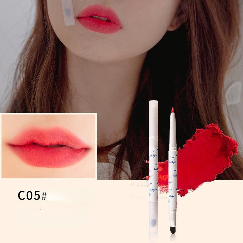 FLORTTE Lipstick Trending Topic Today Matte Mist Dual Ends Lip Liner - GOGOTALES口红