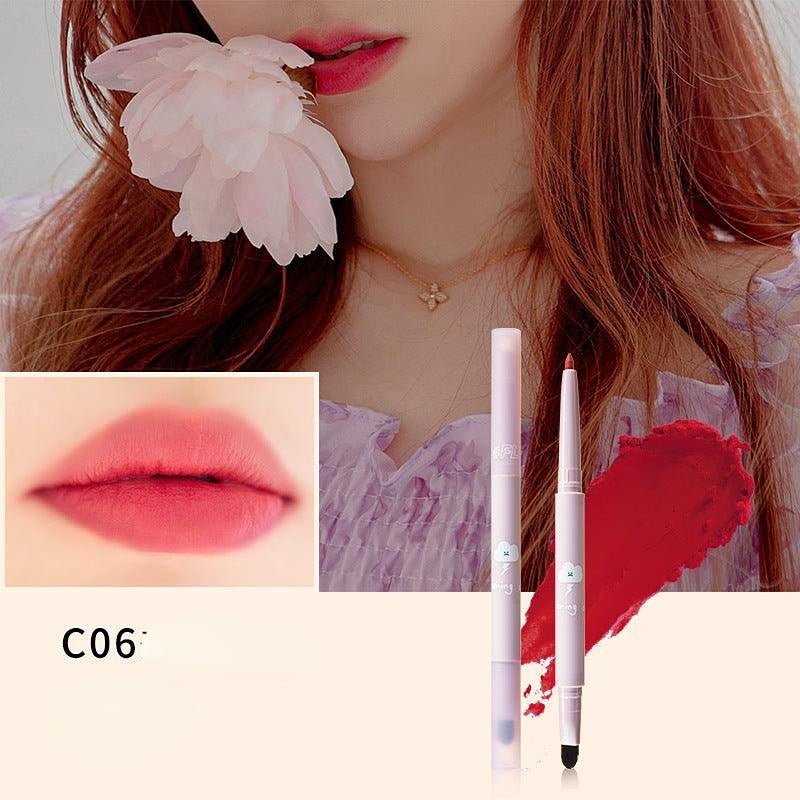 FLORTTE Lipstick Trending Topic Today Matte Mist Dual Ends Lip Liner - GOGOTALES口红