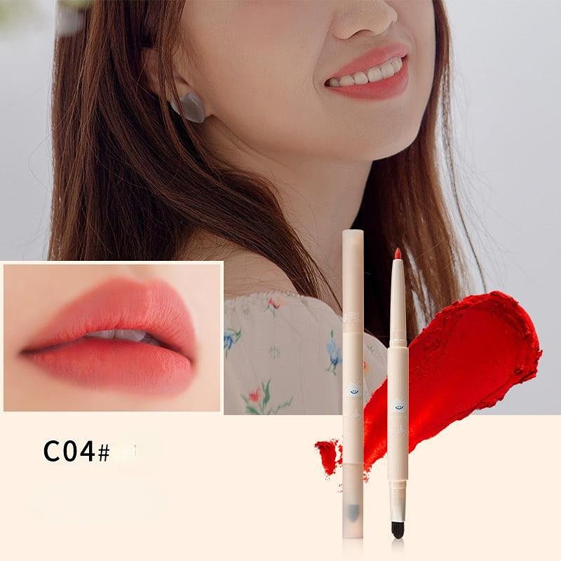 FLORTTE Lipstick Trending Topic Today Matte Mist Dual Ends Lip Liner - GOGOTALES口红