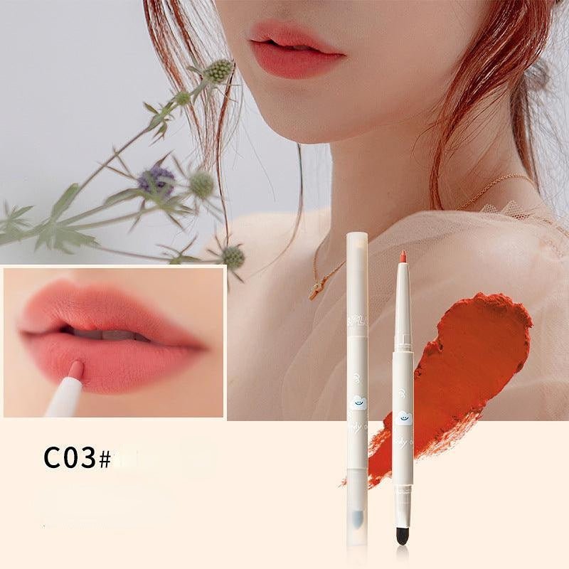 FLORTTE Lipstick Trending Topic Today Matte Mist Dual Ends Lip Liner - GOGOTALES口红