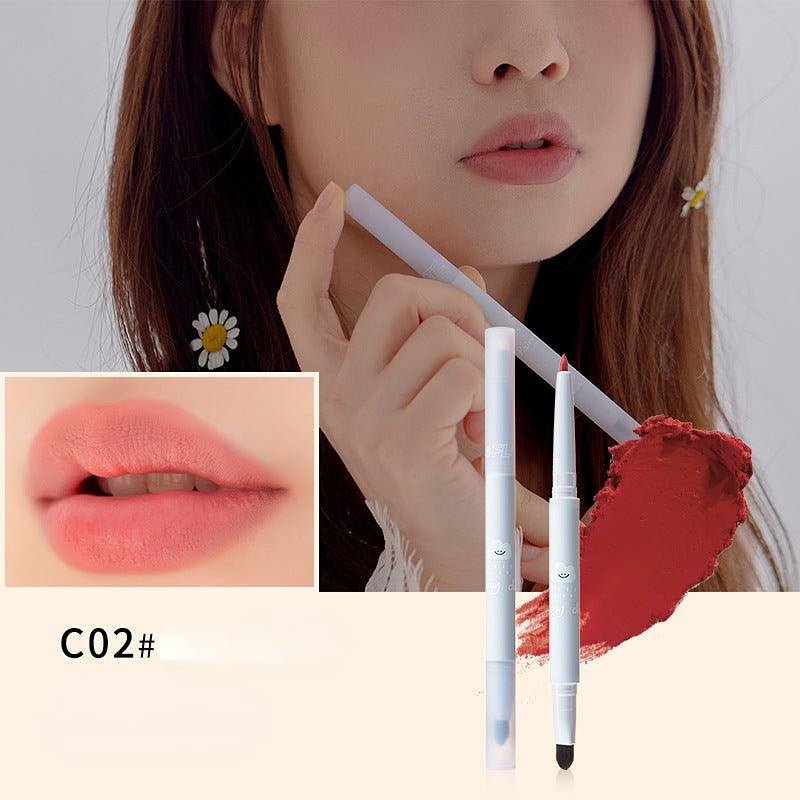 FLORTTE Lipstick Trending Topic Today Matte Mist Dual Ends Lip Liner - GOGOTALES口红