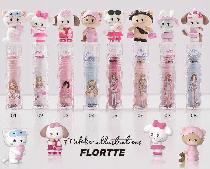 Flortte Mikko Rua Rua Lip Gloss - GOGOTALES唇釉