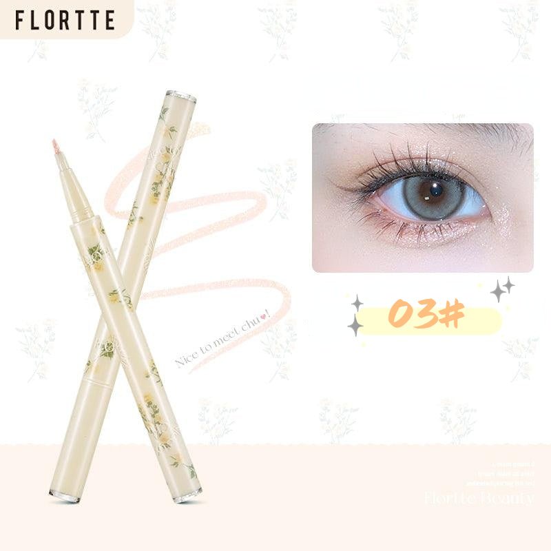 Flortte Nice To Meet Chu Chu Mark Silkworm Pen - GOGOTALES眼线笔