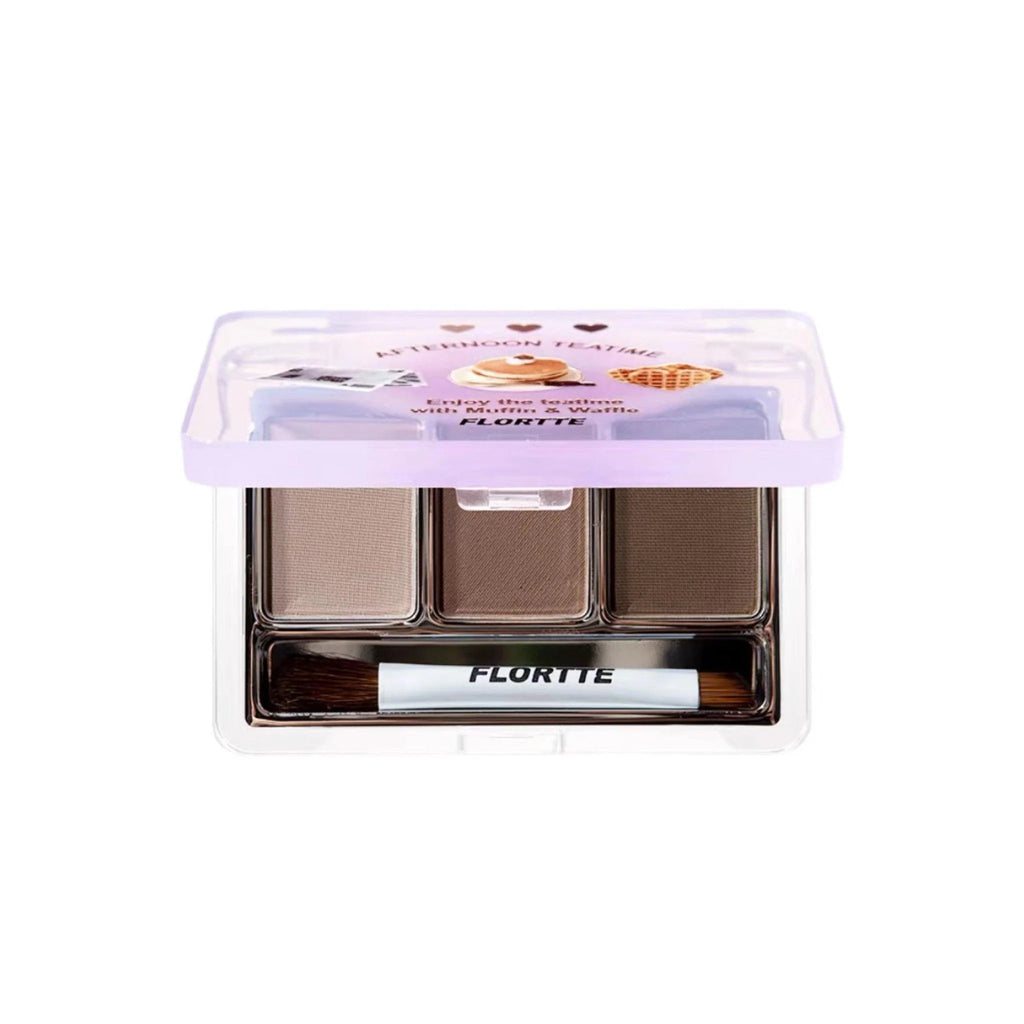 Flortte They Are Cute Three - Color Eyebrow Powder - GOGOTALES眉粉