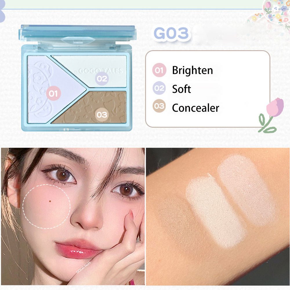 GOGOTALES 3 - Color Contouring Highlight Eye Shadow - GOGOTALES高光