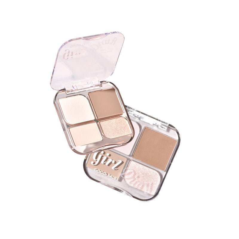 GOGOTALES 4 - Color Draw Shadow Naturally Contour Palette - GOGOTALES修容盘