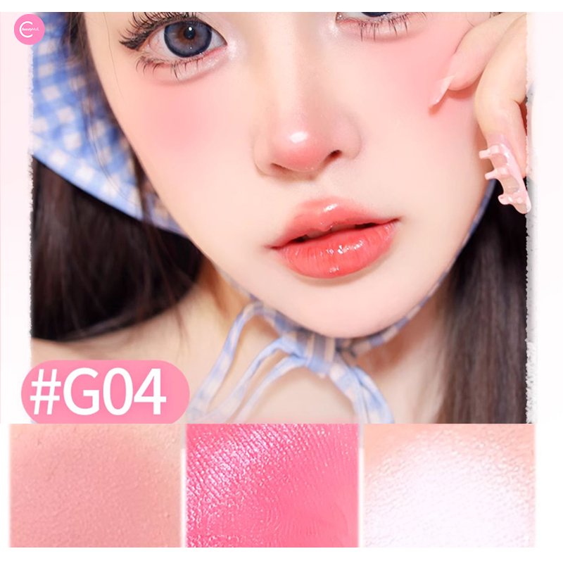 GOGOTALES Blush & Highlighter 3 - in - 1 Palette - GOGOTALESBlush & Highlighter Palette