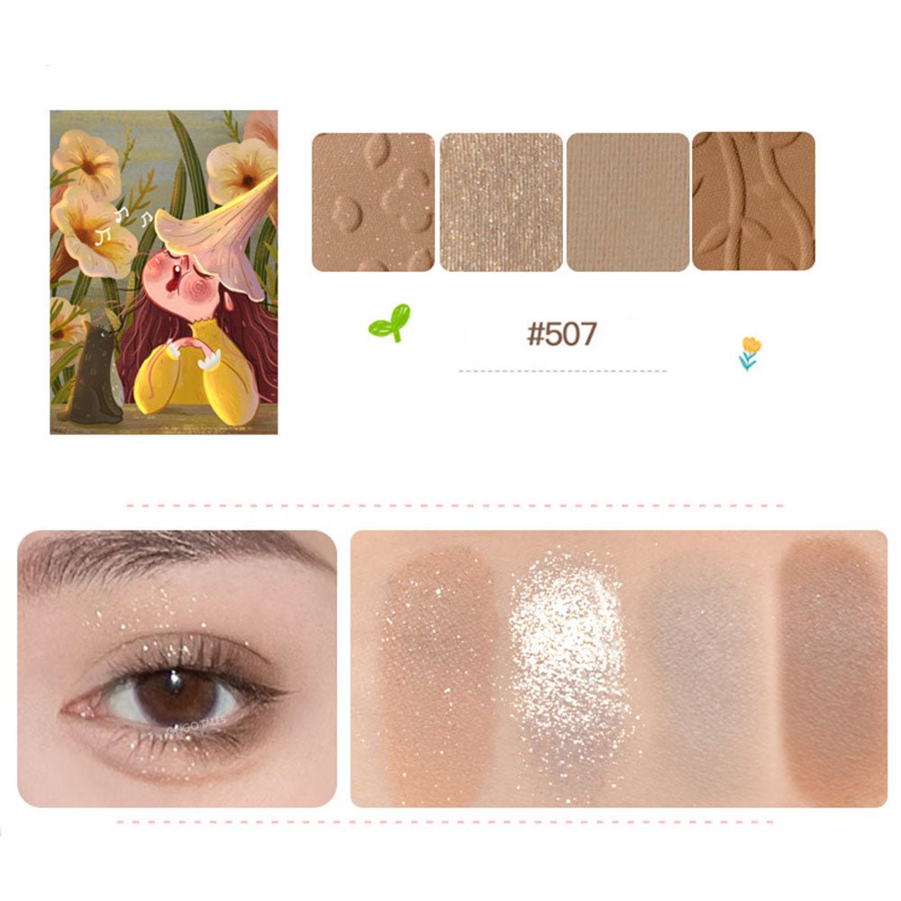 GOGOTALES Garden Eyeshadow Palette Glitter - GOGOTALES眼影