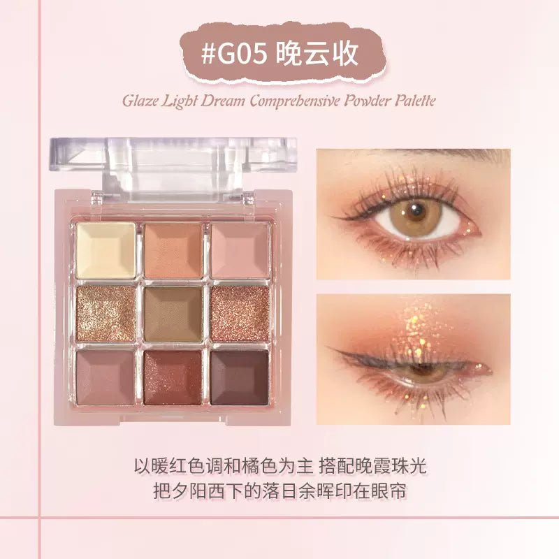 Gogotales Glaze Ligbl Dream Comprebensive Powder Palett - GOGOTALES眼影