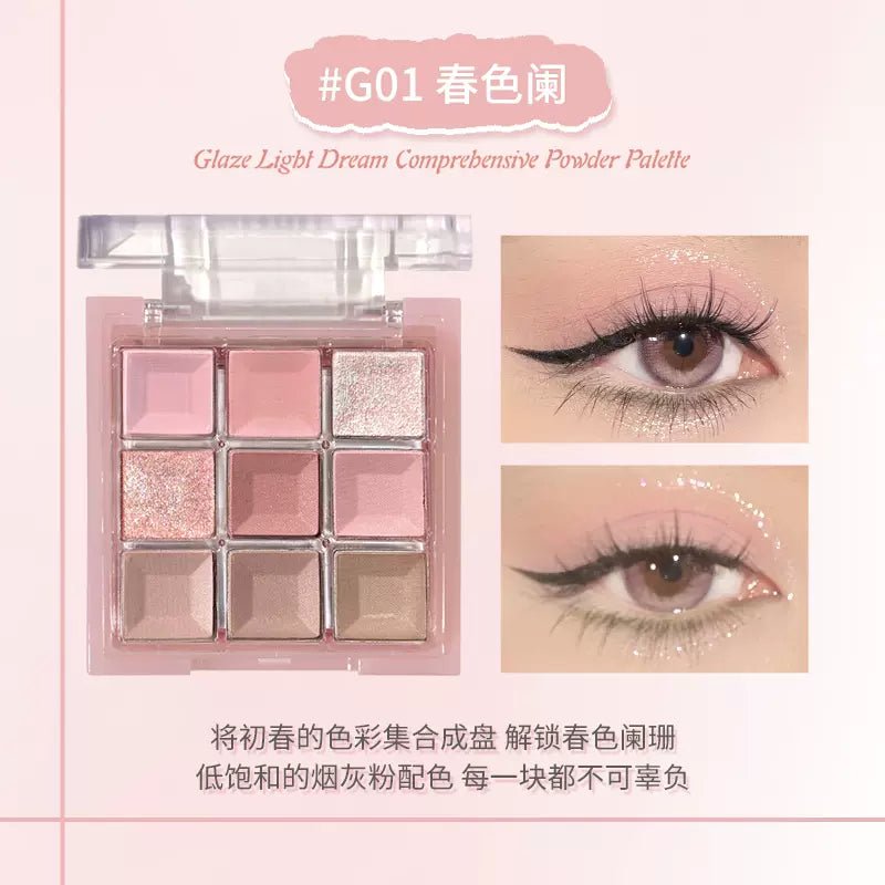 Gogotales Glaze Ligbl Dream Comprebensive Powder Palett - GOGOTALES眼影