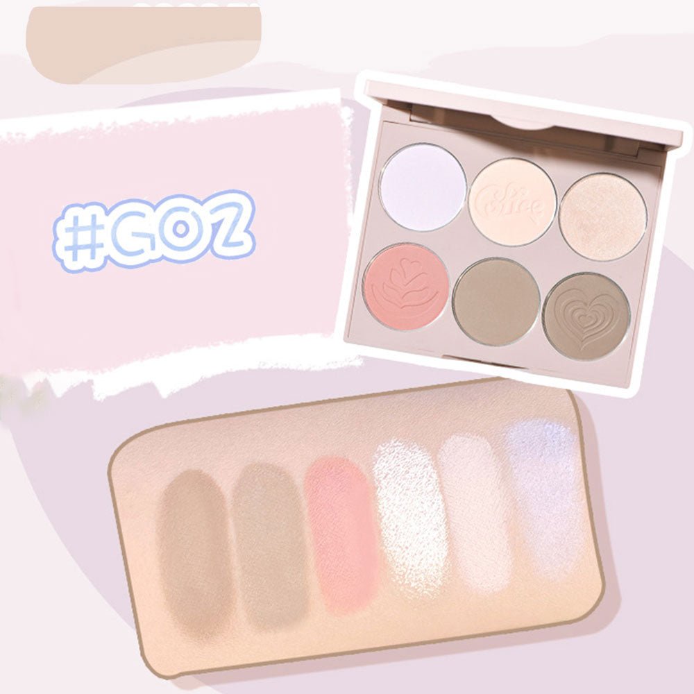 GOGOTALES Matte Highlight Shadow Blush All - in - one Plate - GOGOTALES粉底/遮瑕膏