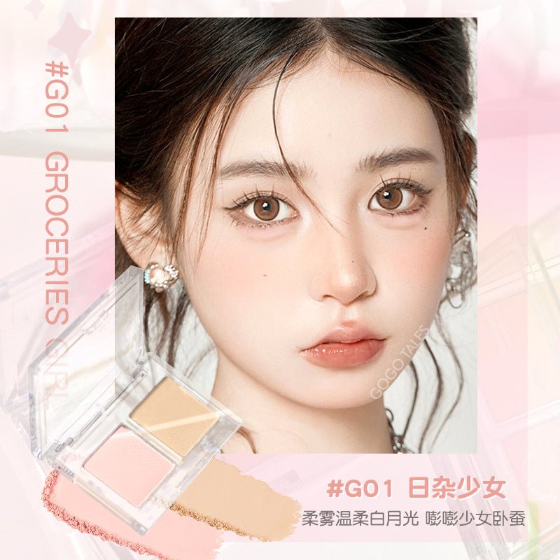 GOGOTALES Natural Bang Bang Aegyo - sal Powder Palette - GOGOTALES卧蚕粉