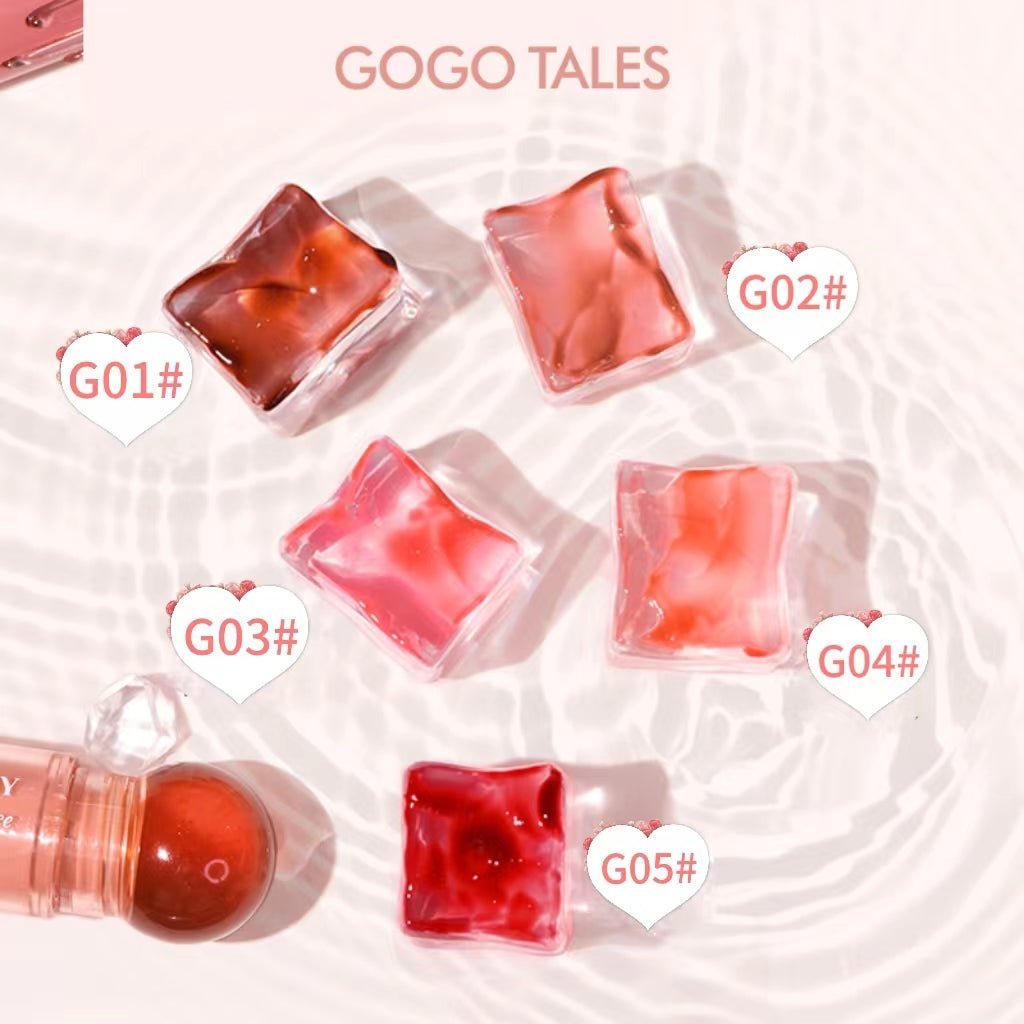 GOGOTALES Small Pink Ball Water Gloss Mirror Lip Glaze - GOGOTALES口红