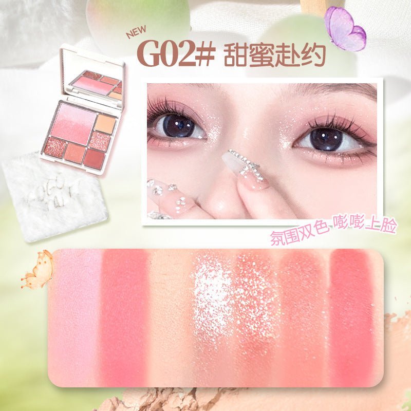 GOGOTALES Soft Mist Blusher 6 - Color Eyeshadow Palette - GOGOTALES眼影