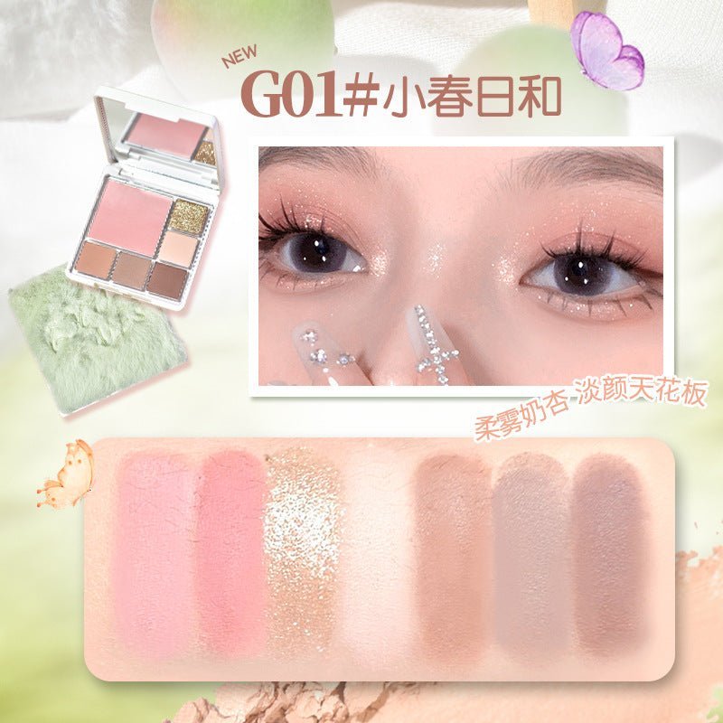 GOGOTALES Soft Mist Blusher 6 - Color Eyeshadow Palette - GOGOTALES眼影