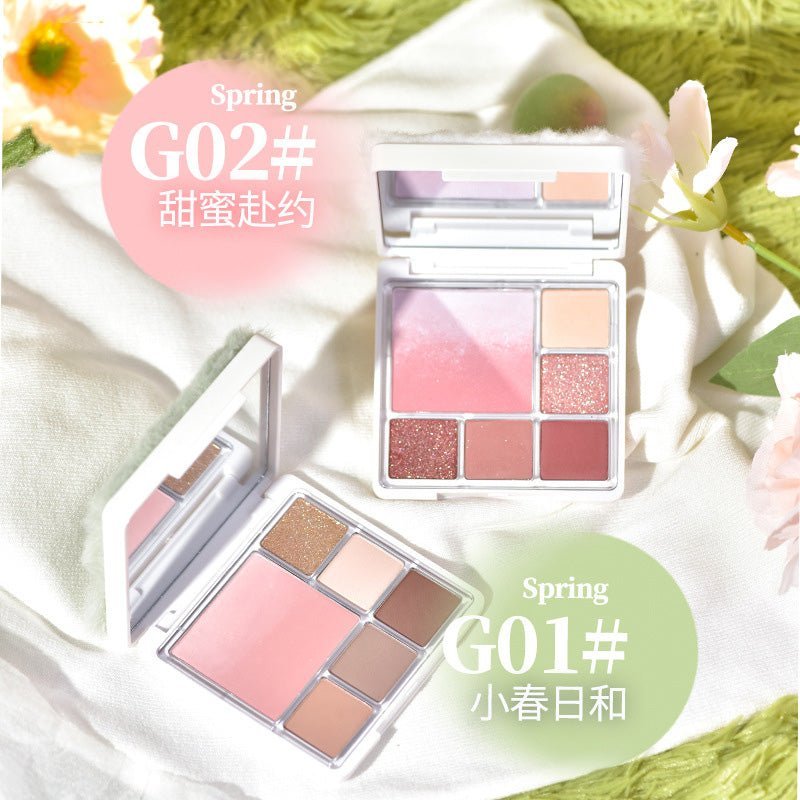 GOGOTALES Soft Mist Blusher 6 - Color Eyeshadow Palette - GOGOTALES眼影