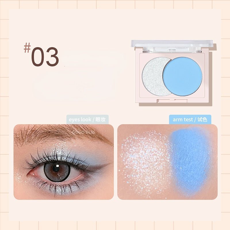 GOGOTALES Sparkling Two - Color Eyeshadow Palette - GOGOTALES眼影