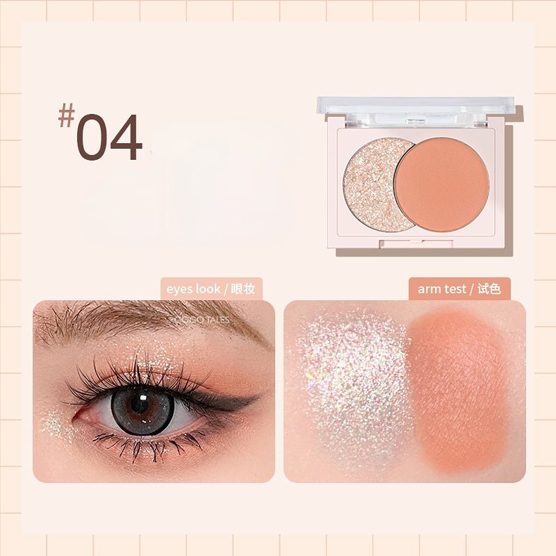 GOGOTALES Sparkling Two - Color Eyeshadow Palette - GOGOTALES眼影