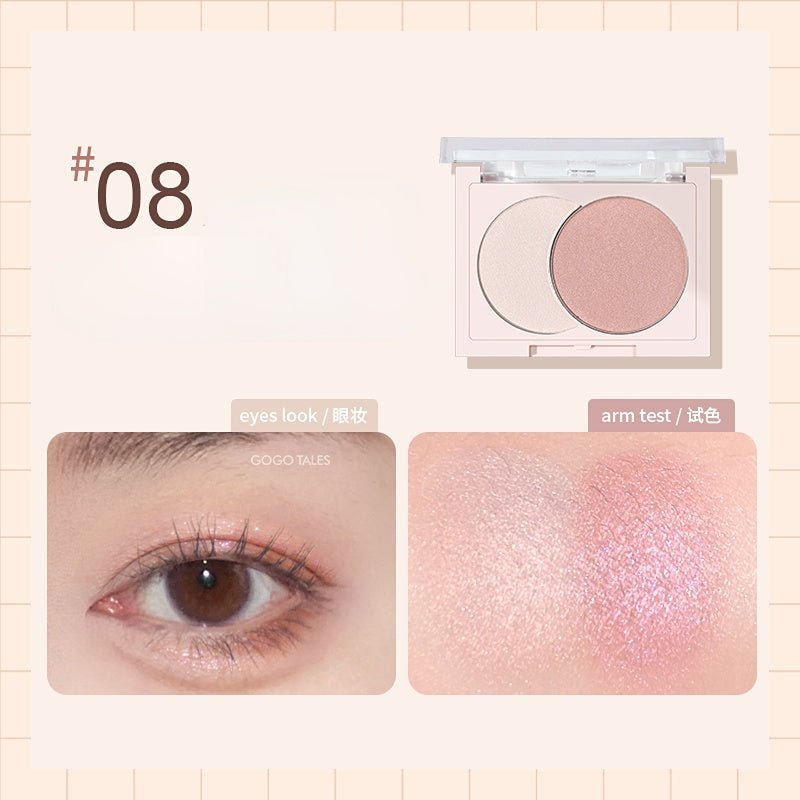 GOGOTALES Sparkling Two - Color Eyeshadow Palette - GOGOTALES眼影