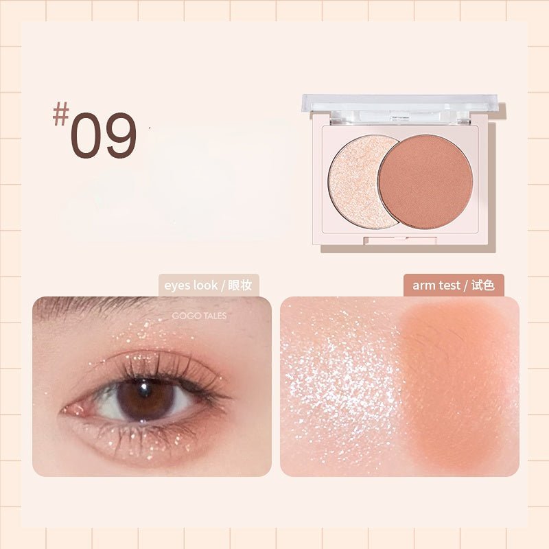 GOGOTALES Sparkling Two - Color Eyeshadow Palette - GOGOTALES眼影