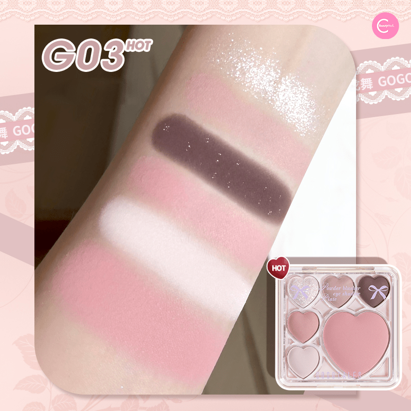 Gogotales Sweet Heart Eyeshadow Palette - GOGOTALESEyeshadow