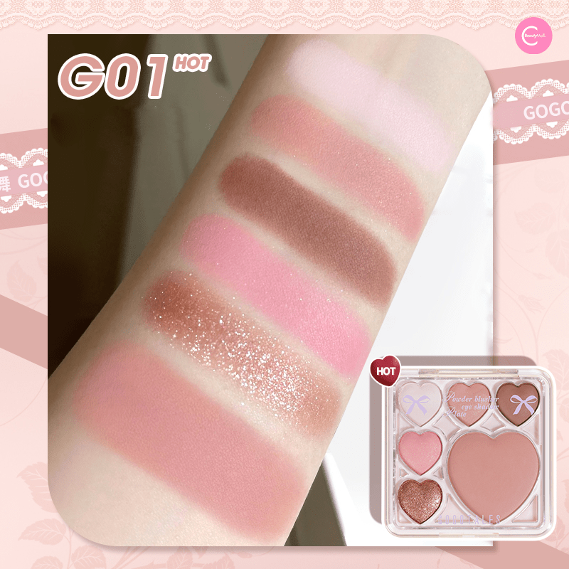 Gogotales Sweet Heart Eyeshadow Palette - GOGOTALESEyeshadow