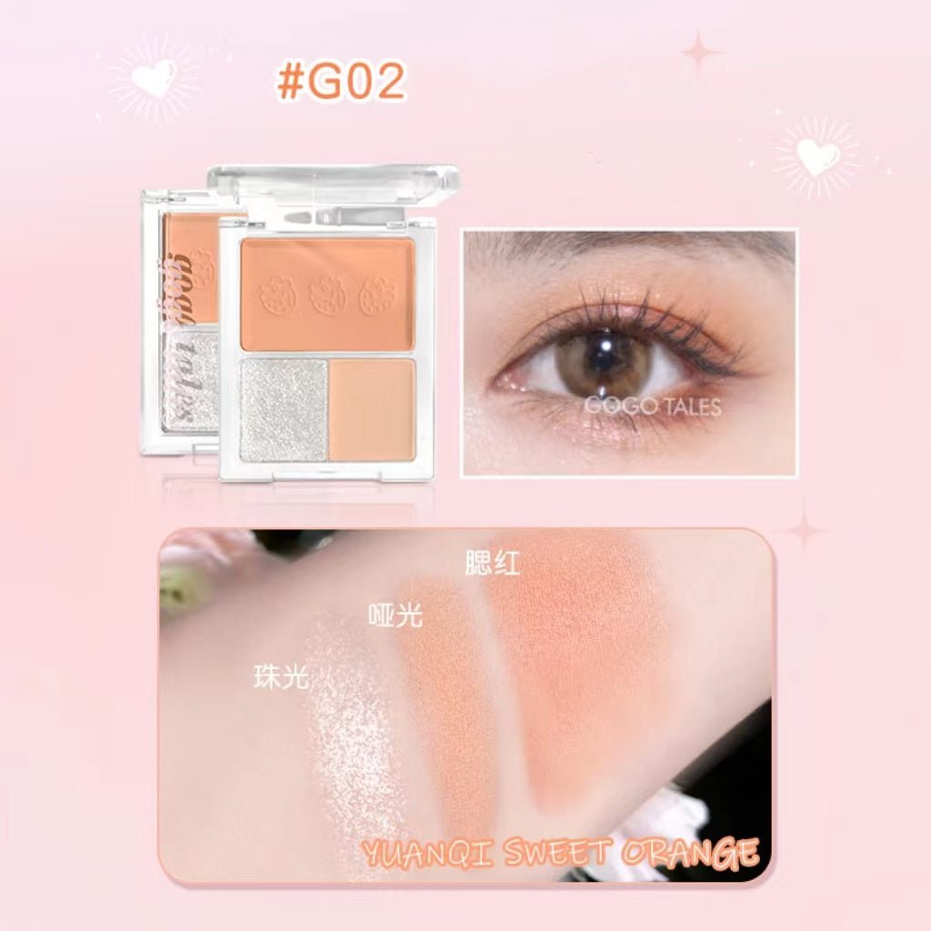 GOGOTALES Sweet Pink Diary Blush Eyeshadow Palette - GOGOTALES眼影