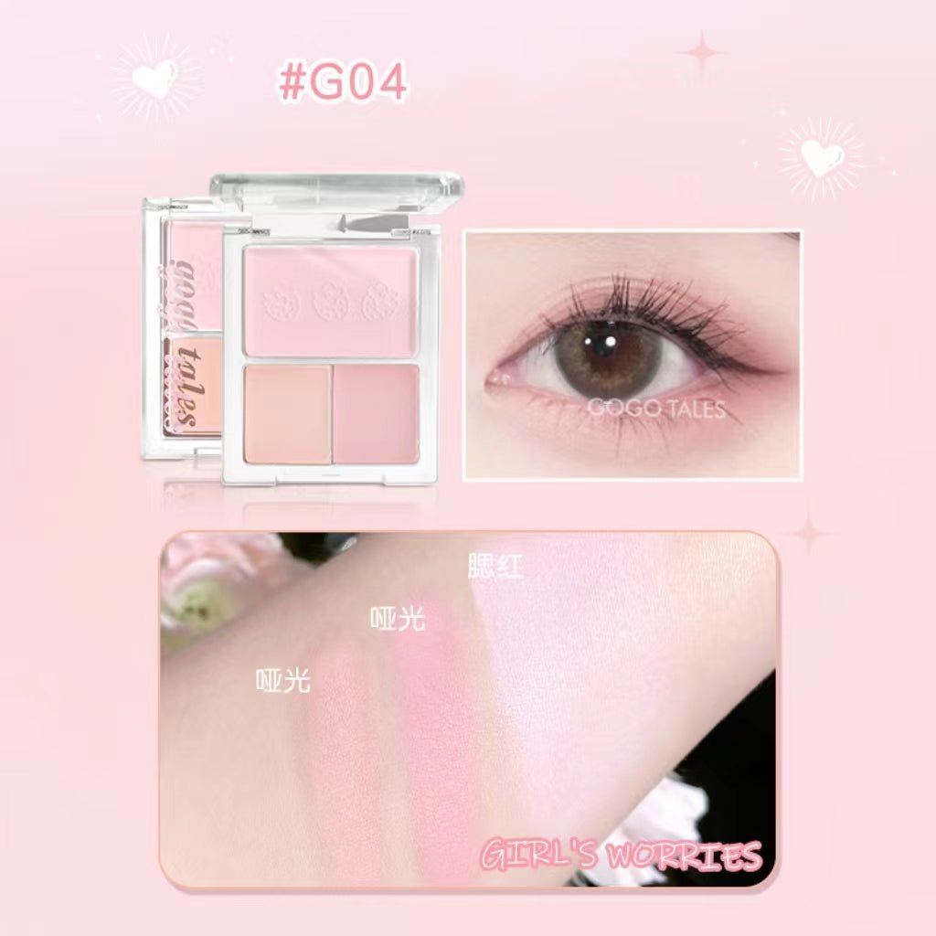 GOGOTALES Sweet Pink Diary Blush Eyeshadow Palette - GOGOTALES眼影