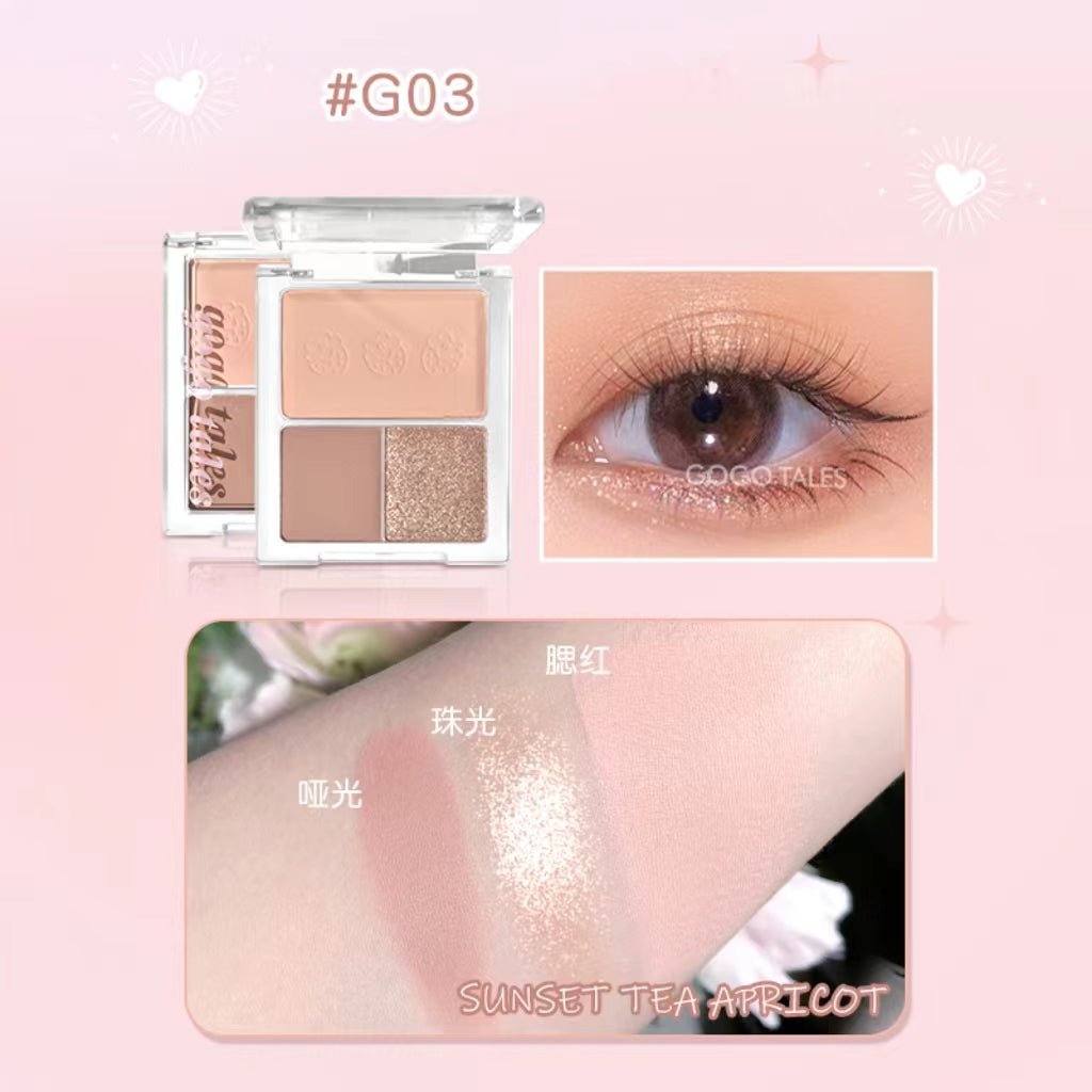 GOGOTALES Sweet Pink Diary Blush Eyeshadow Palette - GOGOTALES眼影