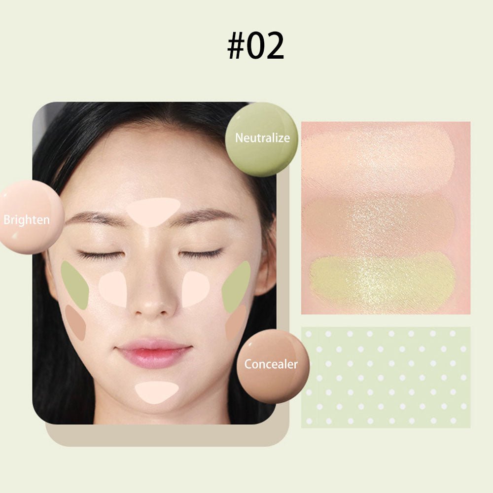 GOGOTALES Three - color Palette Facial Concealer - GOGOTALES粉底/遮瑕膏