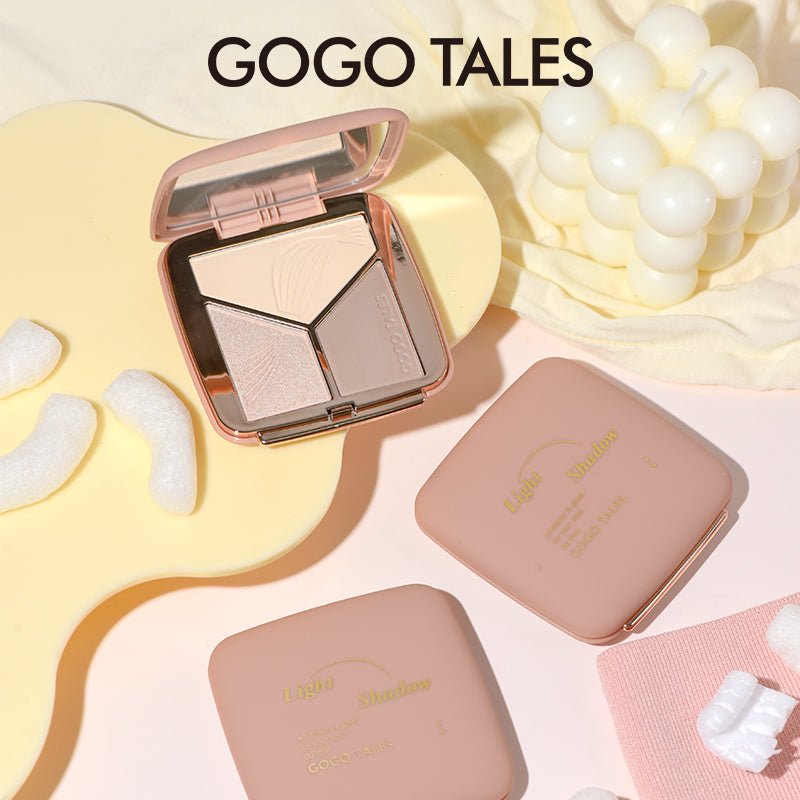 GOGOTALES Tri - color Matte Contouring Palette - GOGOTALES面部