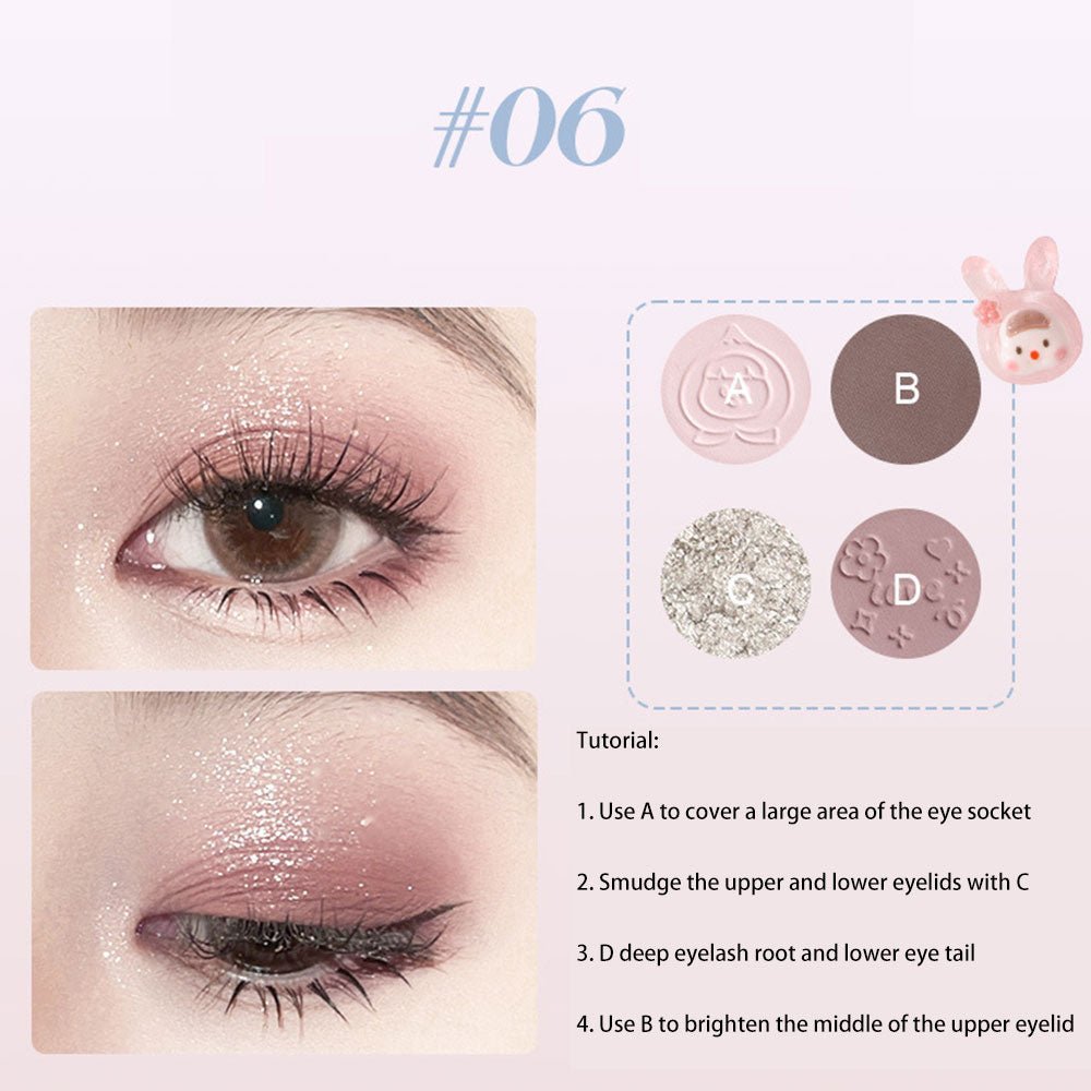 HOLD LIVE Cute Glitter Eyeshadow Palette - GOGOTALES眼影