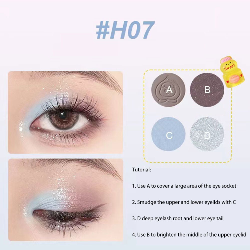 HOLD LIVE Cute Glitter Eyeshadow Palette - GOGOTALES眼影