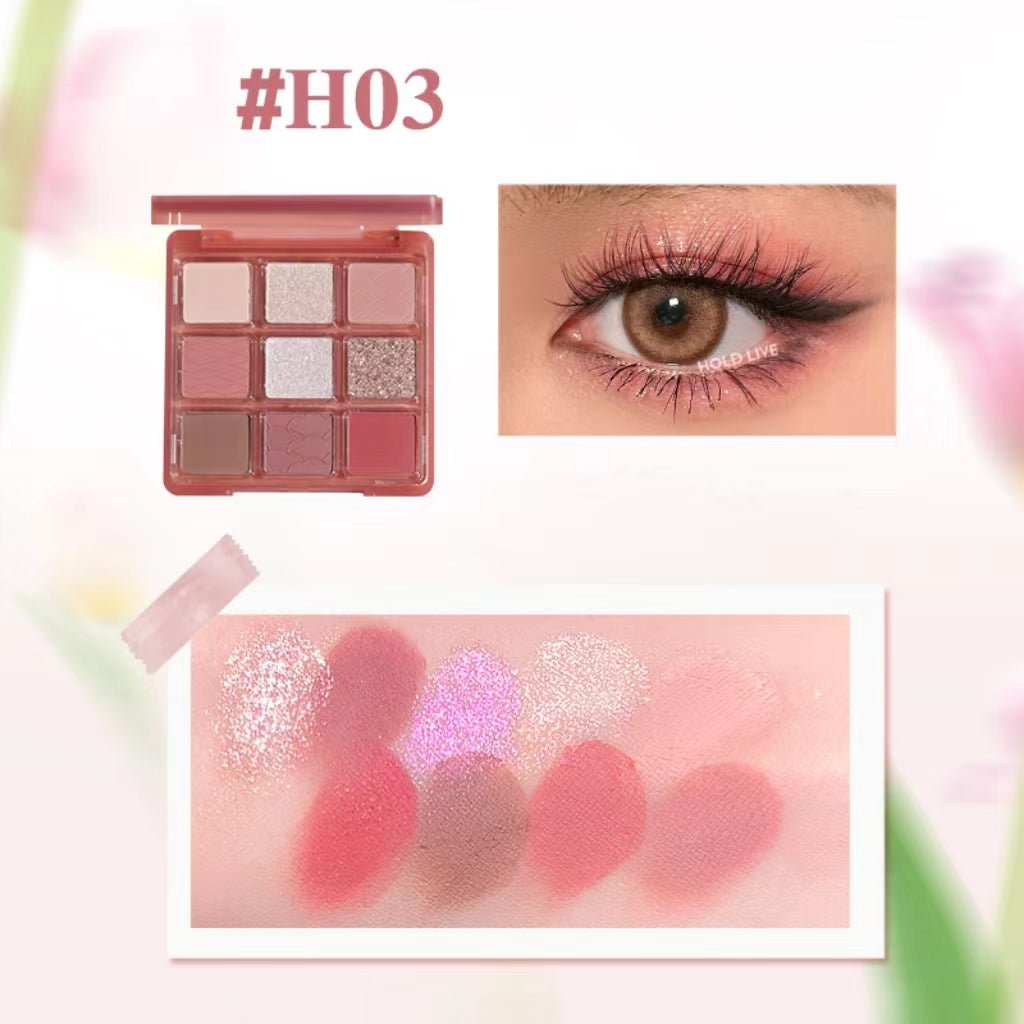 HOLD LIVE Pink Ripple Eyeshadow Palette - GOGOTALES眼影