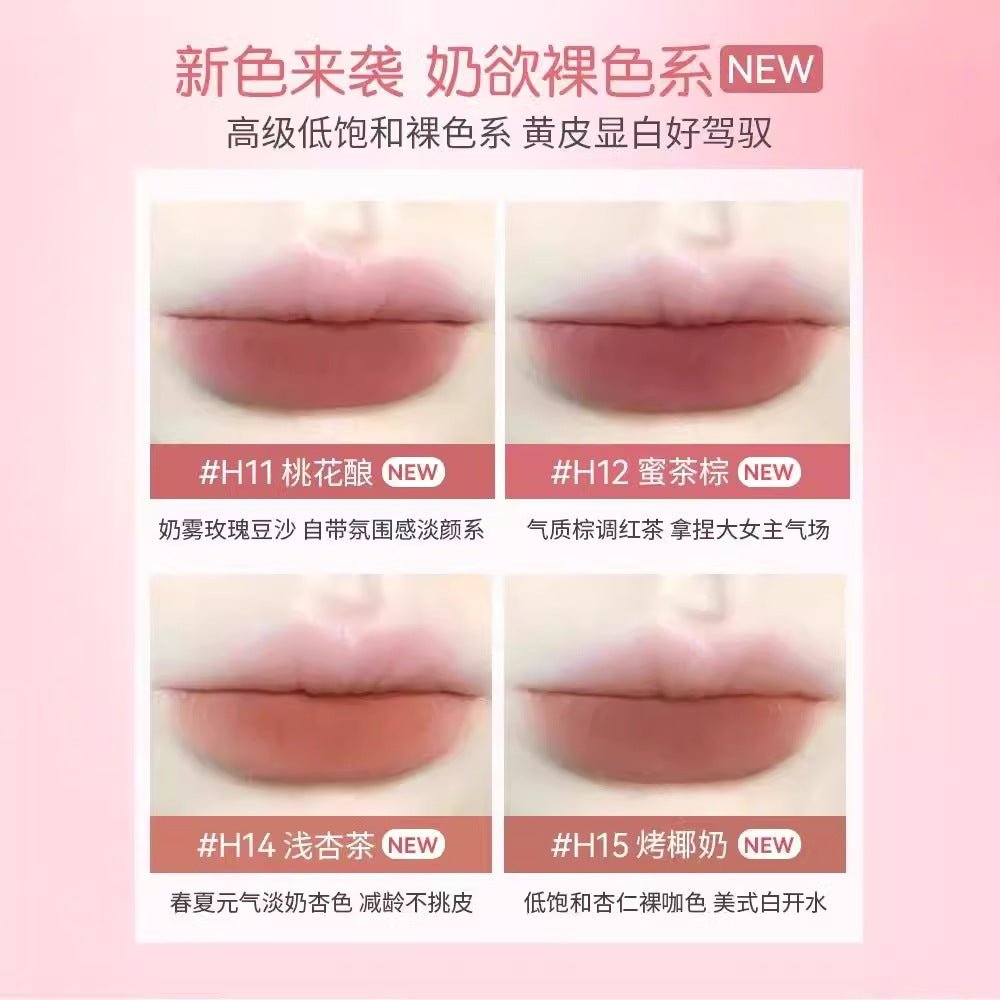 Holdlive Mud Velvet Cloud Feeling Lip Glaze - GOGOTALES唇釉