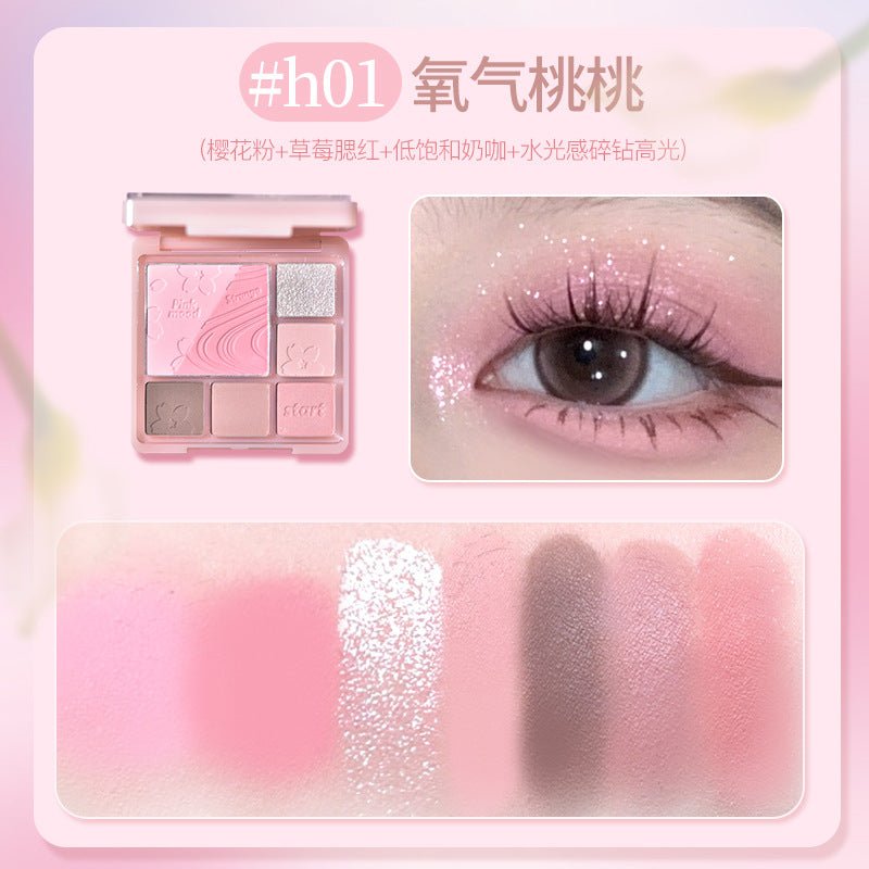 Holdlive Pink Mist Dream Blush Eyeshadow Palette - GOGOTALES眼影