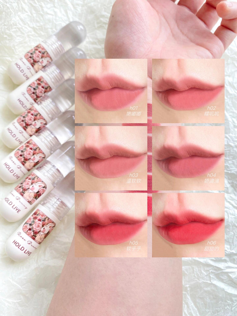 Holdlive Rabbit Series Retro Garden Lip Glaze - GOGOTALES唇釉