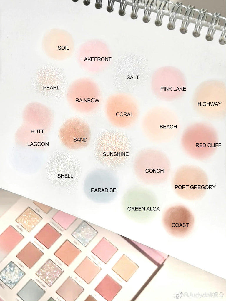 JUDYDOLL Pink Lake Paradise 20 Colors Eyeshadow Palette - GOGOTALESEyeshadow