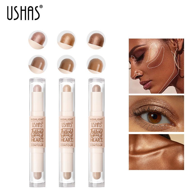 USHAS 2 - in - 1 Highlighter & Concealer Stick - GOGOTALESBlush & Highlighter Palette