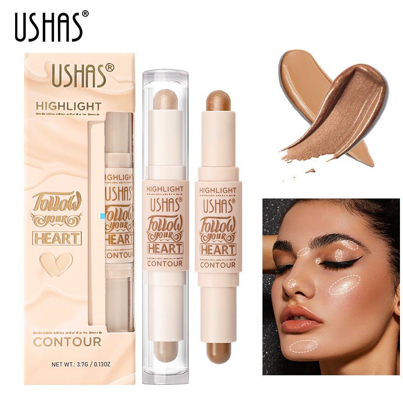 USHAS 2 - in - 1 Highlighter & Concealer Stick - GOGOTALESBlush & Highlighter Palette