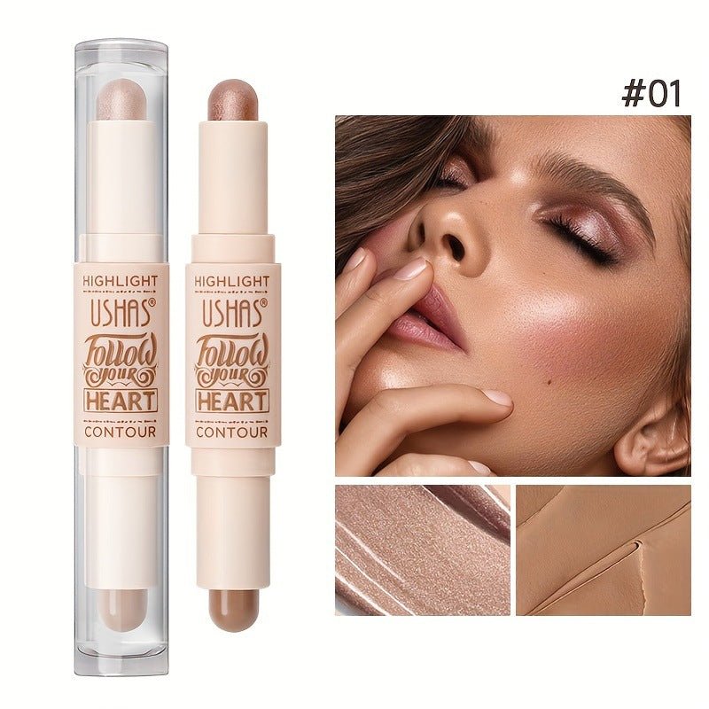 USHAS 2 - in - 1 Highlighter & Concealer Stick - GOGOTALESBlush & Highlighter Palette