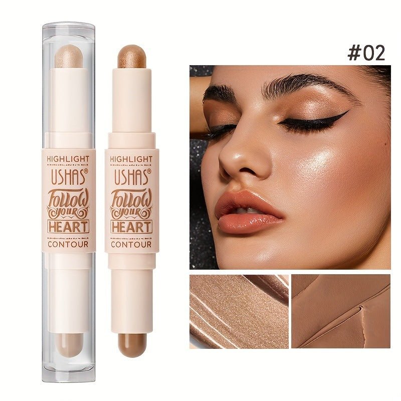 USHAS 2 - in - 1 Highlighter & Concealer Stick - GOGOTALESBlush & Highlighter Palette