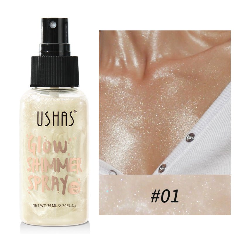 USHAS Glow Shimmer Liquid Highlight Foundation - GOGOTALES身体高光