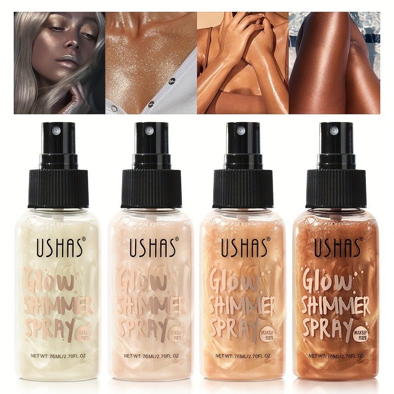 USHAS Glow Shimmer Liquid Highlight Foundation - GOGOTALES身体高光