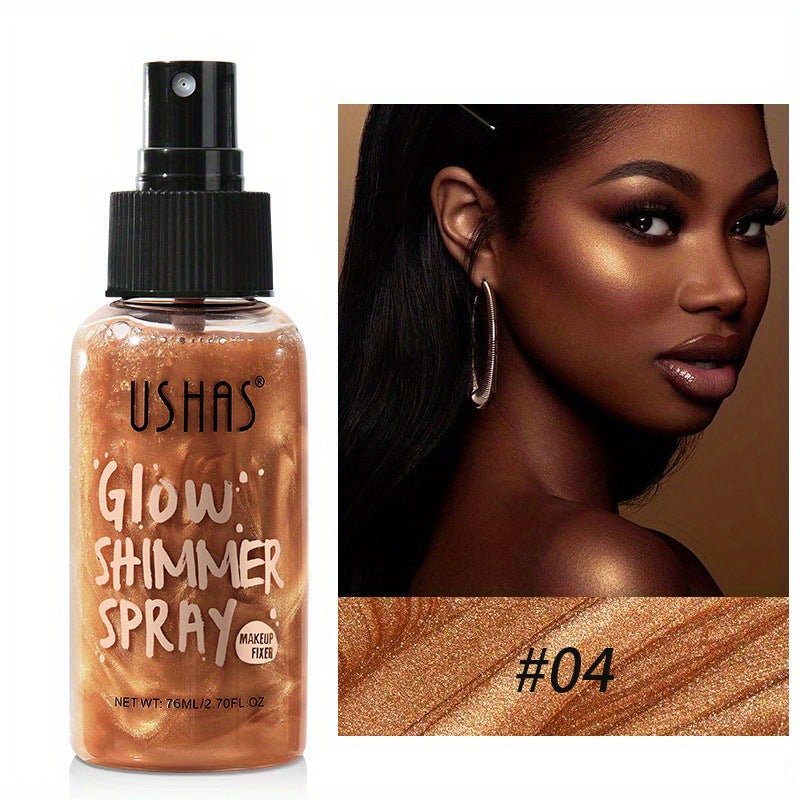 USHAS Glow Shimmer Liquid Highlight Foundation - GOGOTALES身体高光