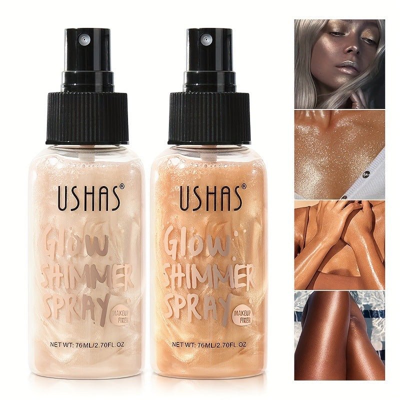 USHAS Glow Shimmer Liquid Highlight Foundation - GOGOTALES身体高光