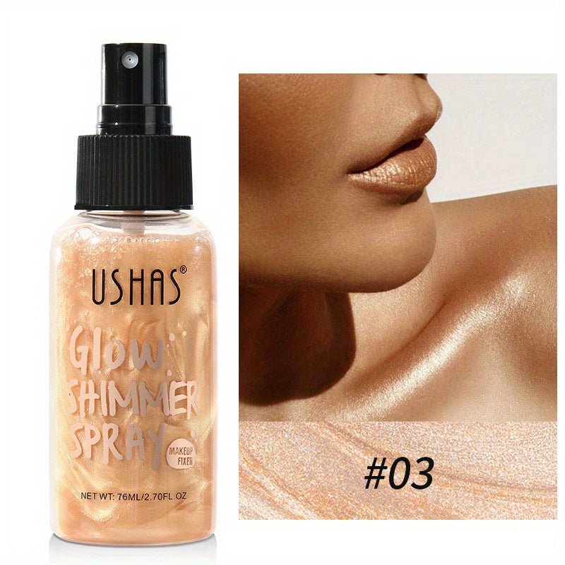 USHAS Glow Shimmer Liquid Highlight Foundation - GOGOTALES身体高光